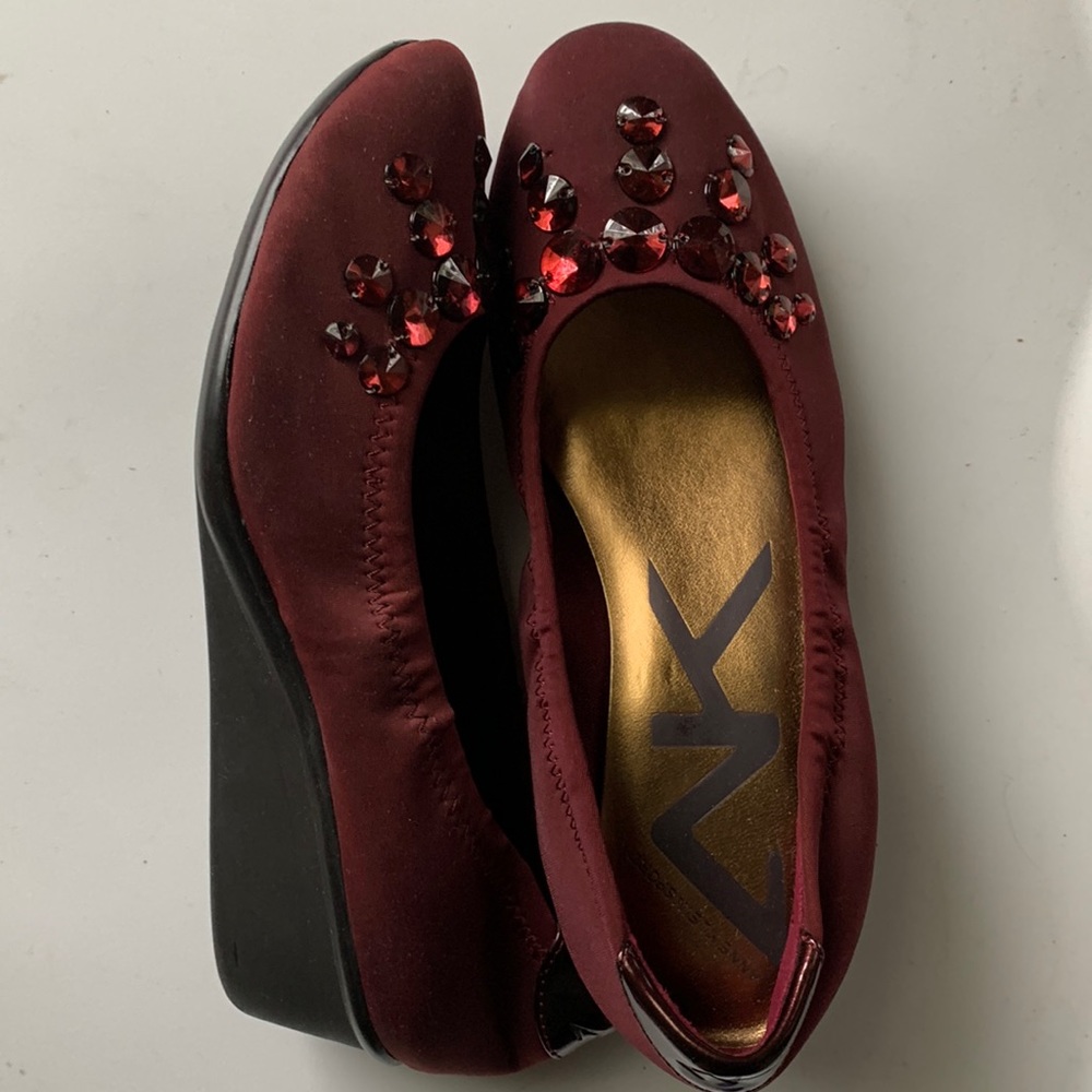Burgundy Anne Klein Sport Wedge